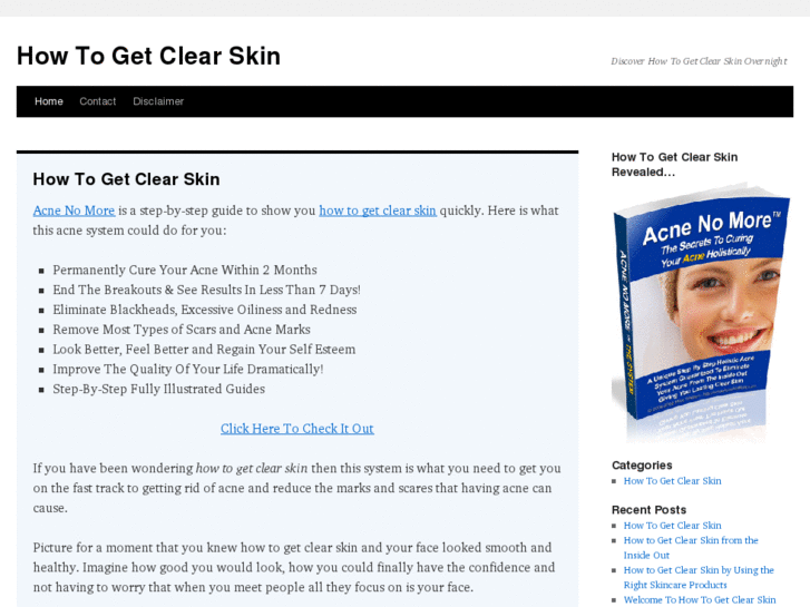 www.howtogetclearskinovernight.com