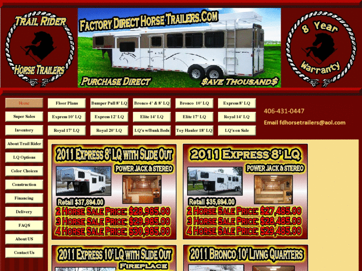 www.lazyjhorsetrailers.com