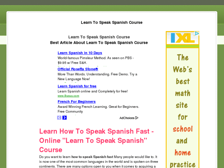 www.learntospeakspanishcourse.org