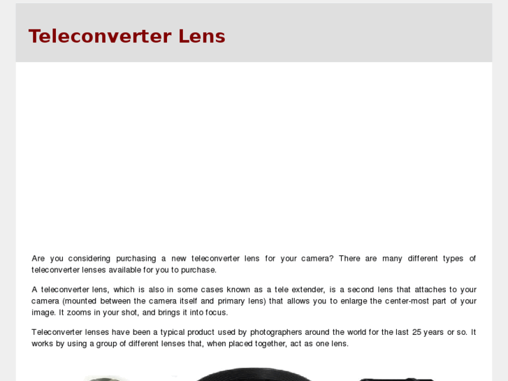 www.teleconverterlens.com