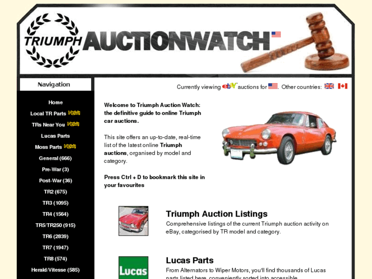 www.triumphauctionwatch.com