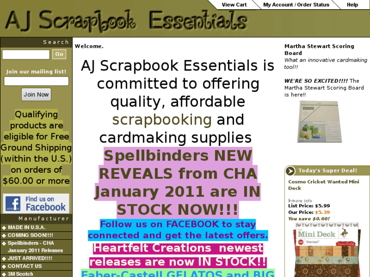 www.ajscrapbookessentials.com