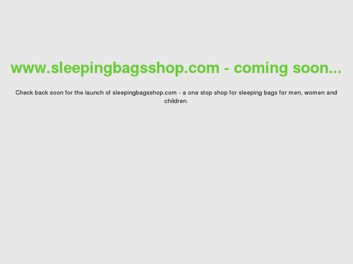 www.sleepingbagsshop.com