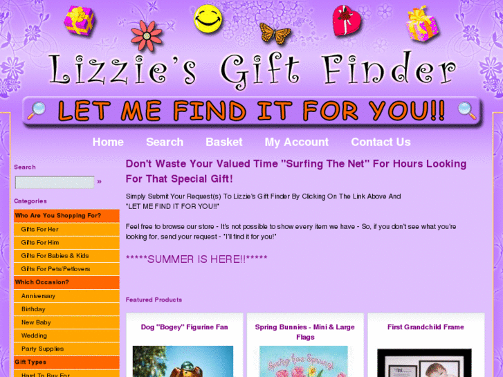 www.lizziesgiftfinder.com