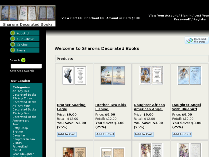 www.sharonsdecoratedbooks.com