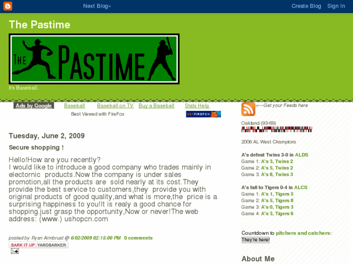 www.thepastime.net