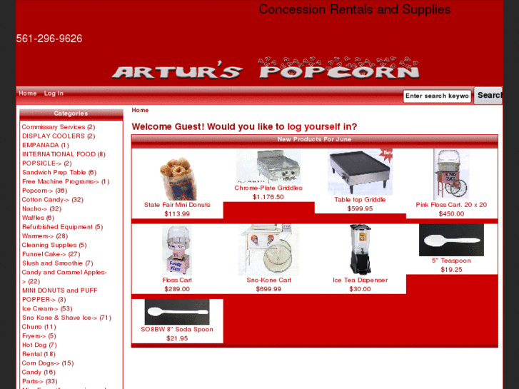 www.arturspopcorn.com