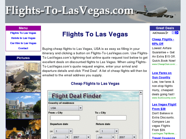 www.flights-to-lasvegas.com