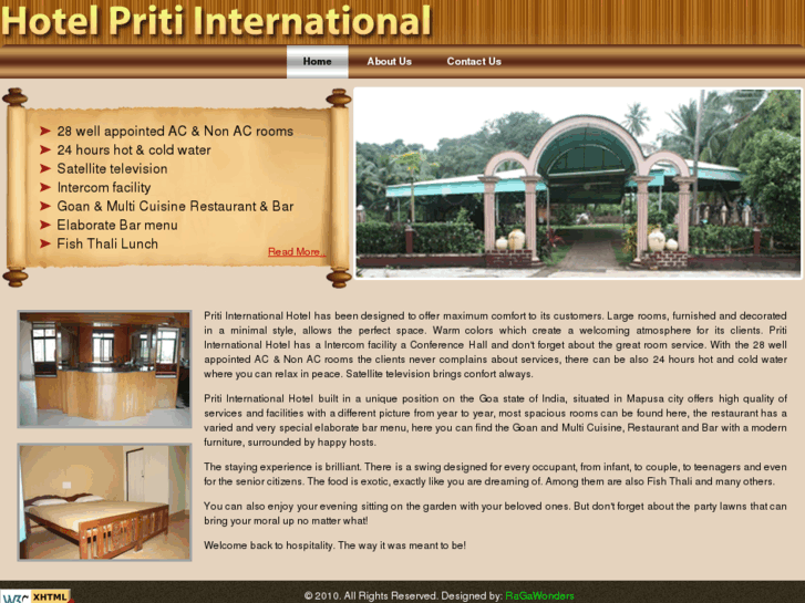 www.hotelpritiinternational.in