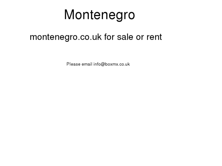 www.montenegro.co.uk