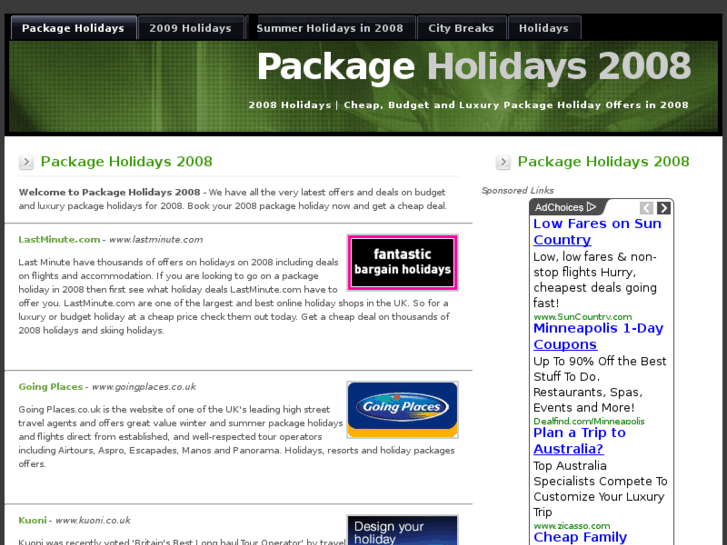 www.packageholidays2008.co.uk