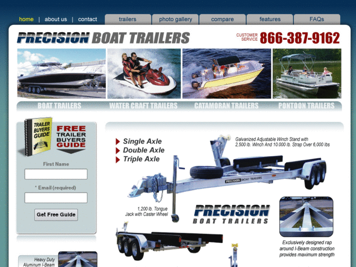 www.precisionboattrailers.com