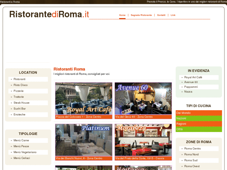 www.ristorantediroma.it