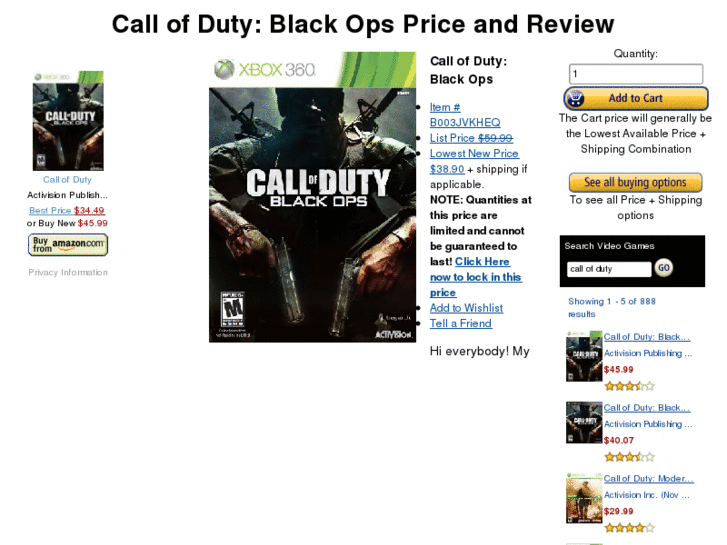 www.callofdutyblackopsprice.info