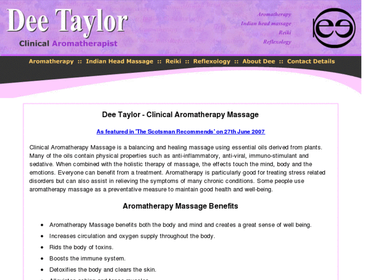 www.deetaylortherapies.co.uk