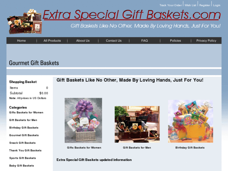 www.extraspecialgiftbaskets.com