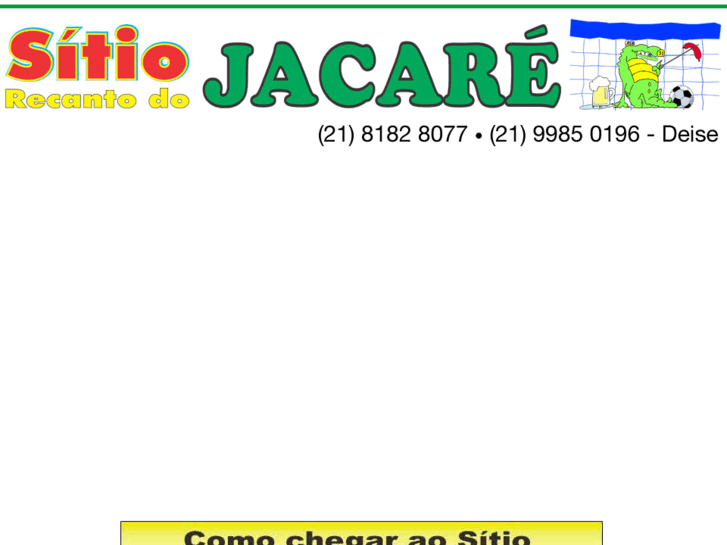 www.sitiorecantodojacare.com