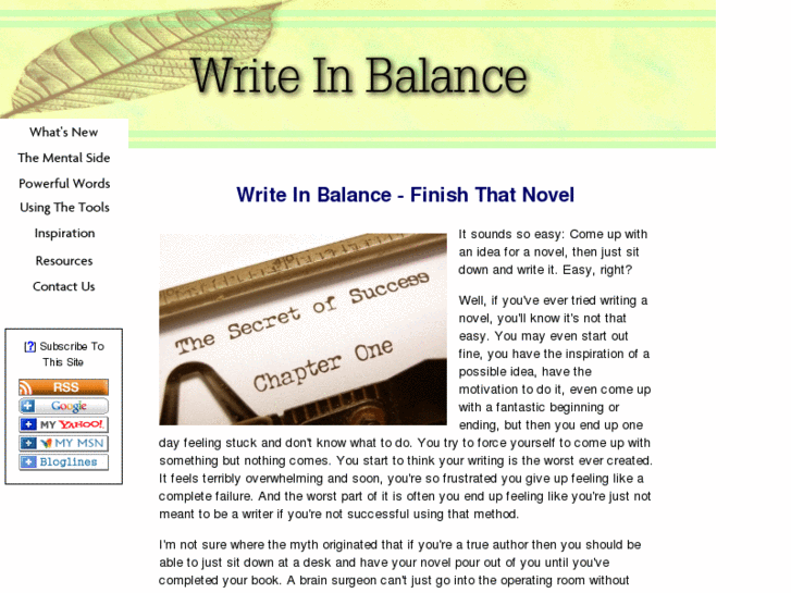 www.writeinbalance.com