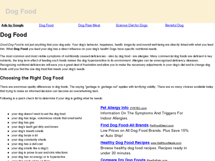 www.a1-dog-food.com