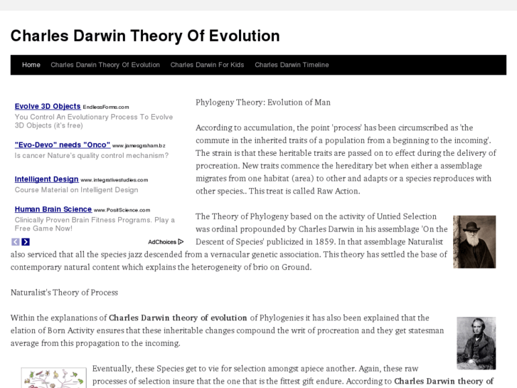 www.charlesdarwintheoryofevolution.info