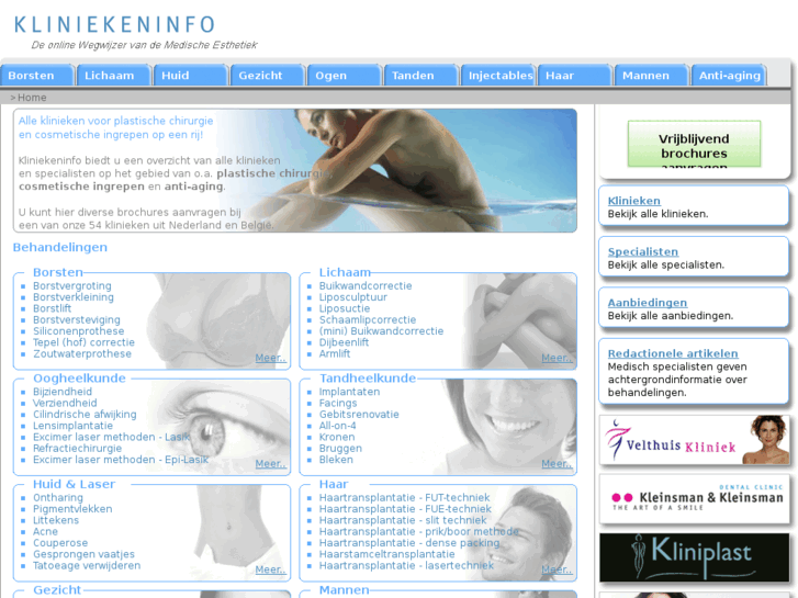 www.kliniekeninfo.nl