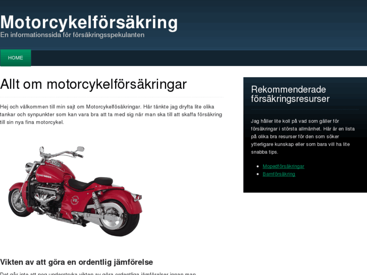 www.motorcykelforsakring.nu