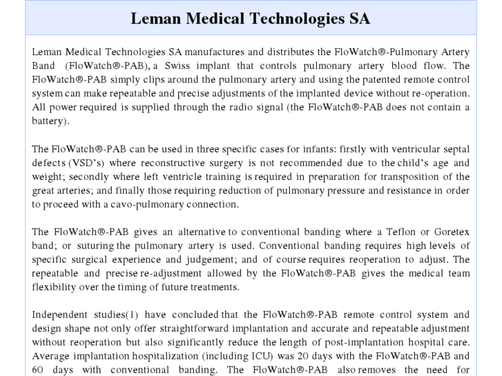 www.lemanmedical.com