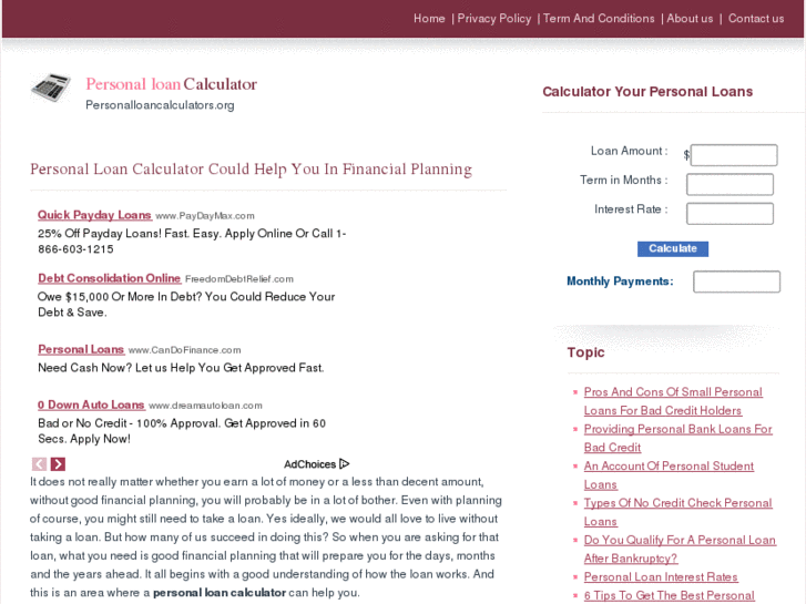 www.personalloancalculators.org