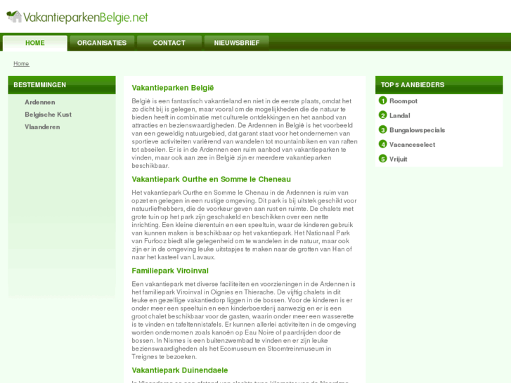 www.vakantieparkenbelgie.net