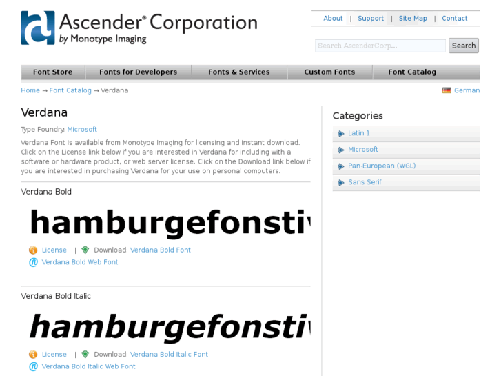 www.verdanafonts.com