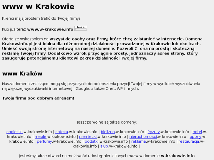 www.w-krakowie.info