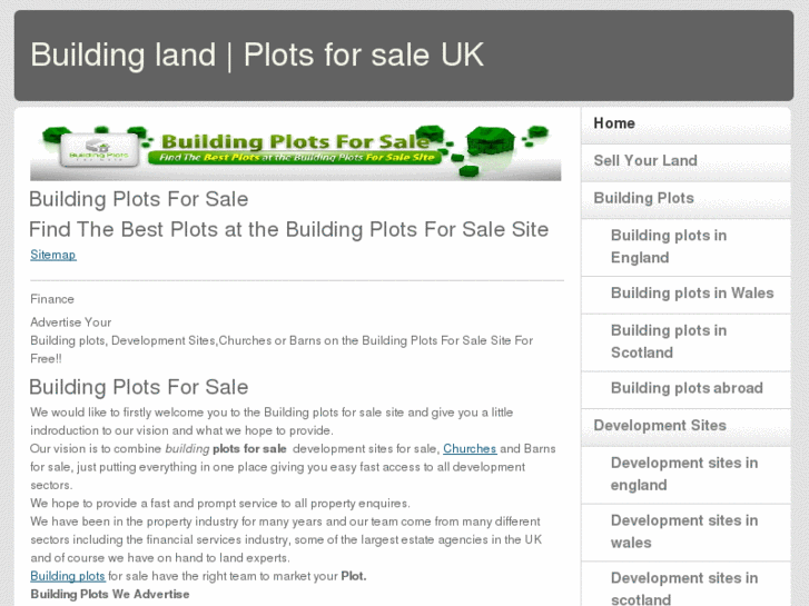 www.buildingplotsforsale.org.uk
