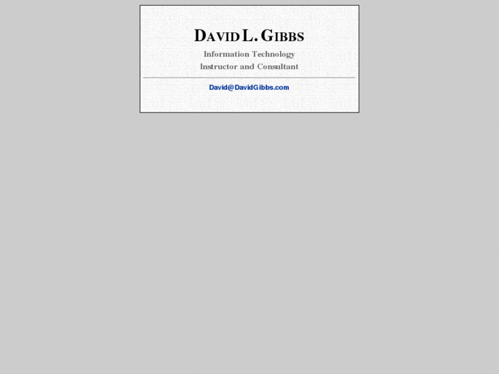 www.davidgibbs.com