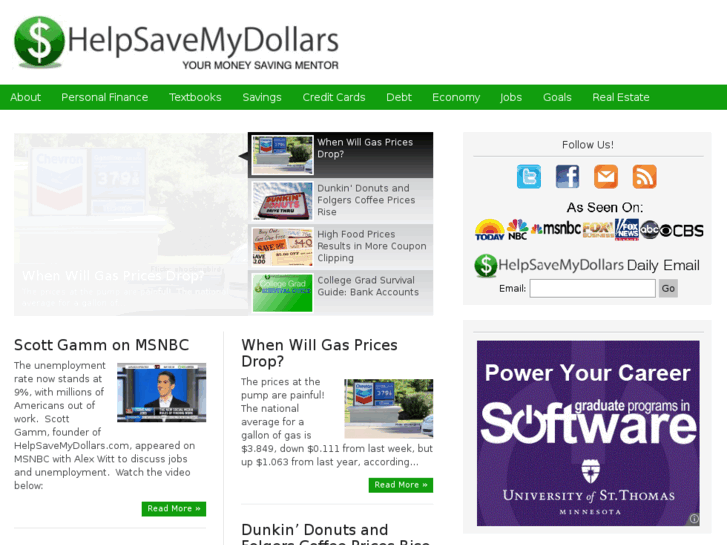 www.helpsavemydollars.com