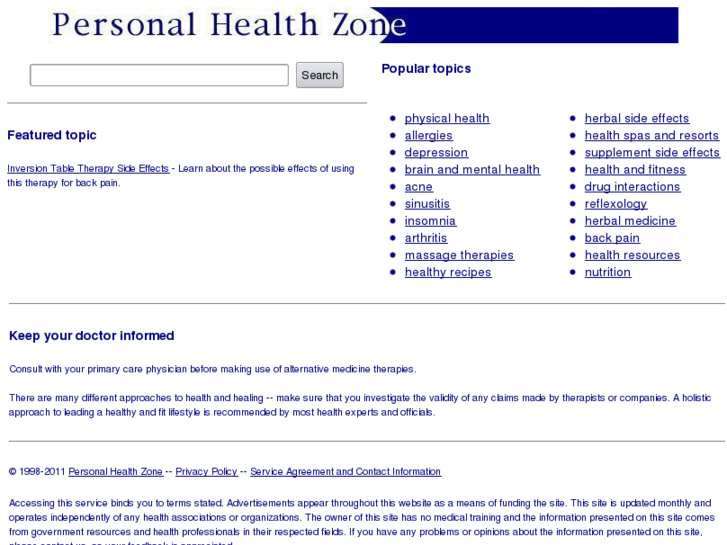 www.personalhealthzone.com