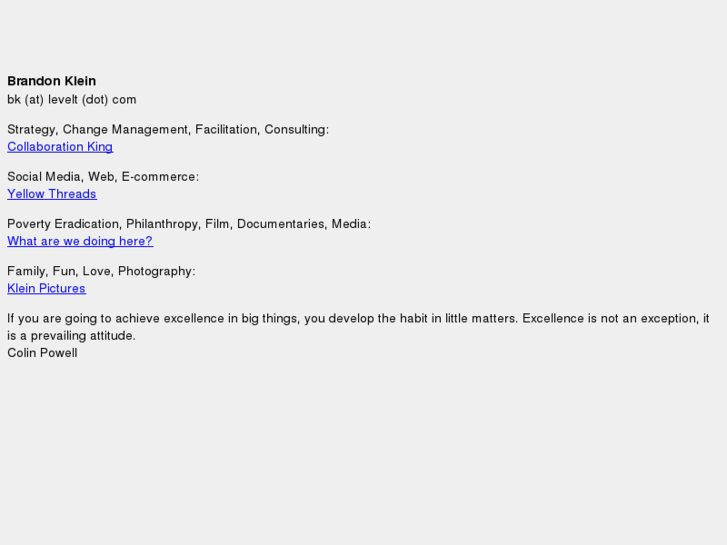 www.brandonklein.org