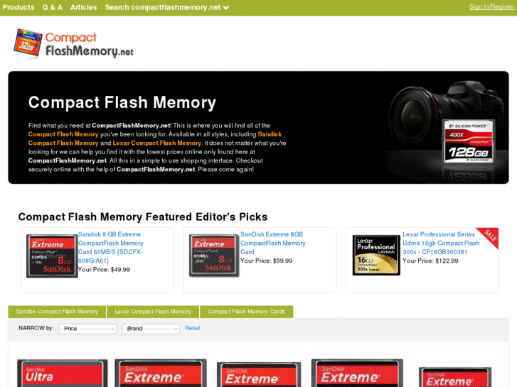 www.compactflashmemory.net