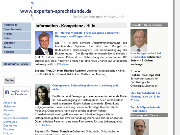 www.experten-sprechstunde.de