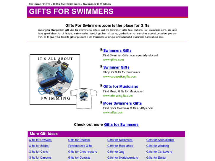 www.giftsforswimmers.com