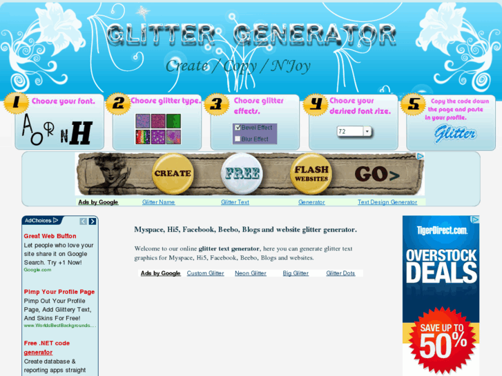 www.glittergenerator.net