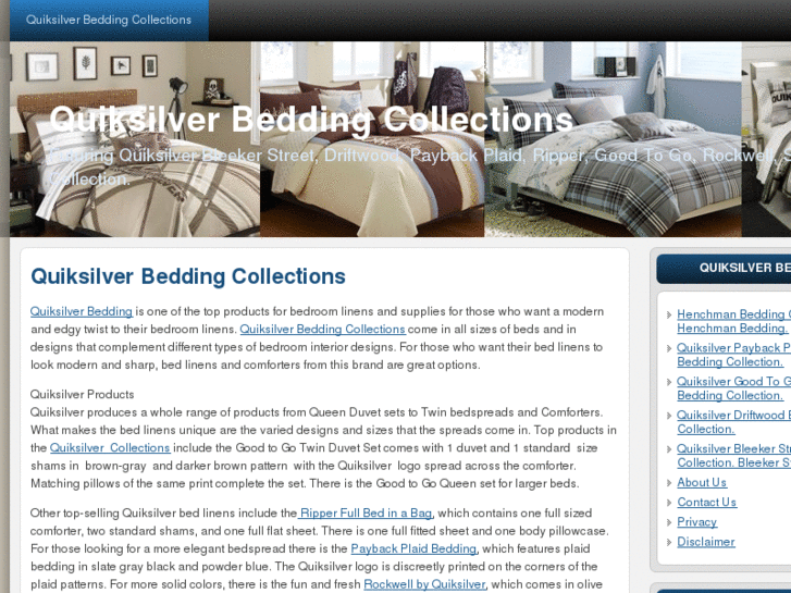 www.quiksilverbedding.com