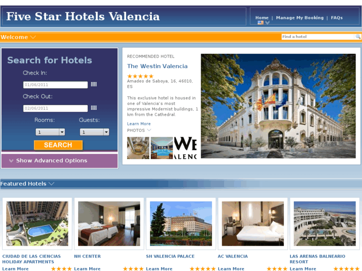 www.fivestarhotelsvalencia.com