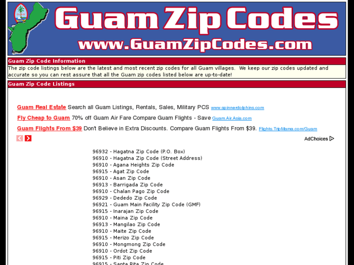 www.guamzipcodes.com