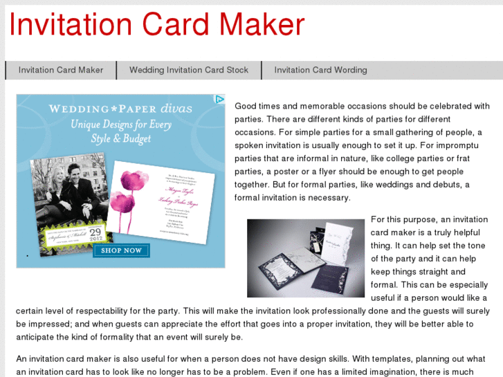 www.invitationcardmaker.com