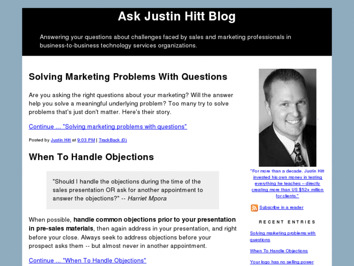 www.askjustinhitt.com