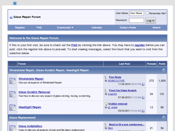 www.glass-repair-forum.com