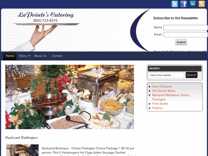 www.lapointescatering.com