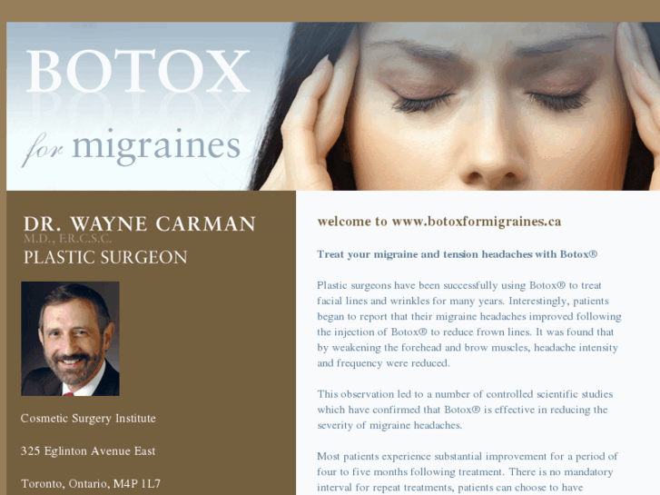 www.botoxformigraines.ca