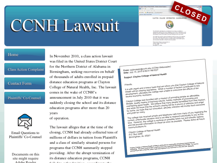 www.ccnchclaims.net
