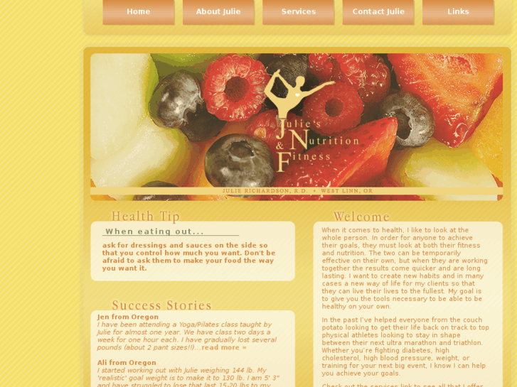 www.juliesnutritionandfitness.com